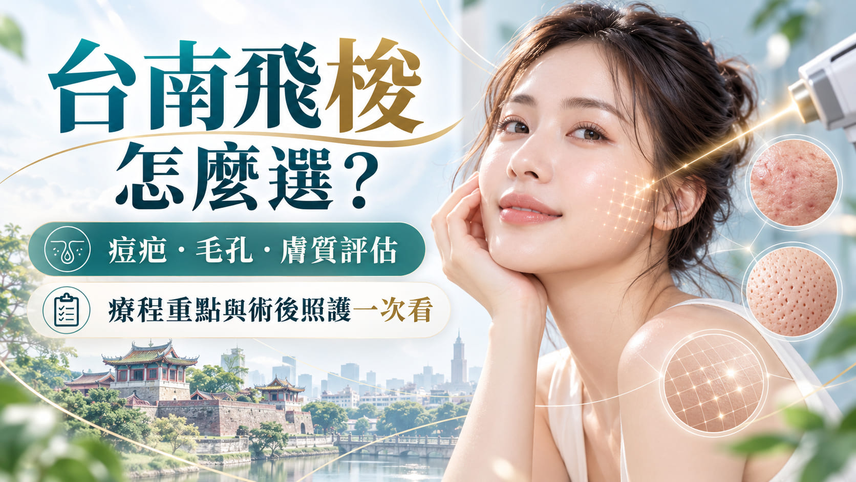 台南飛梭怎麼選？從痘疤、毛孔需求到療程評估與術後照護一次了解
